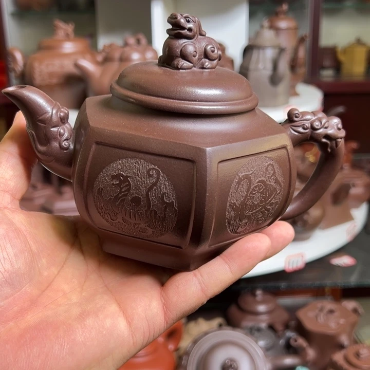 紫砂茶壶原矿宫灯