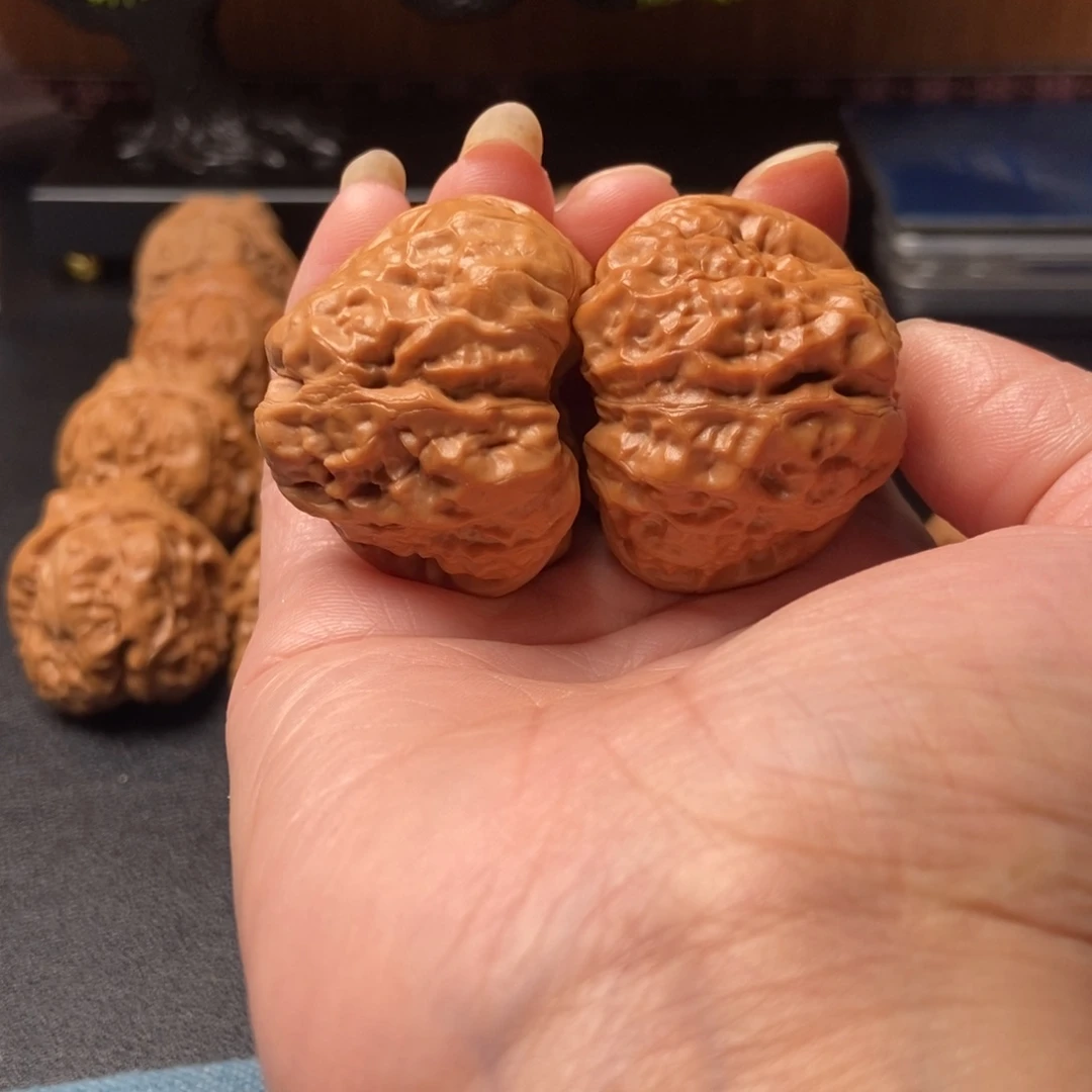 零***离文玩核桃把件蛤蟆头40