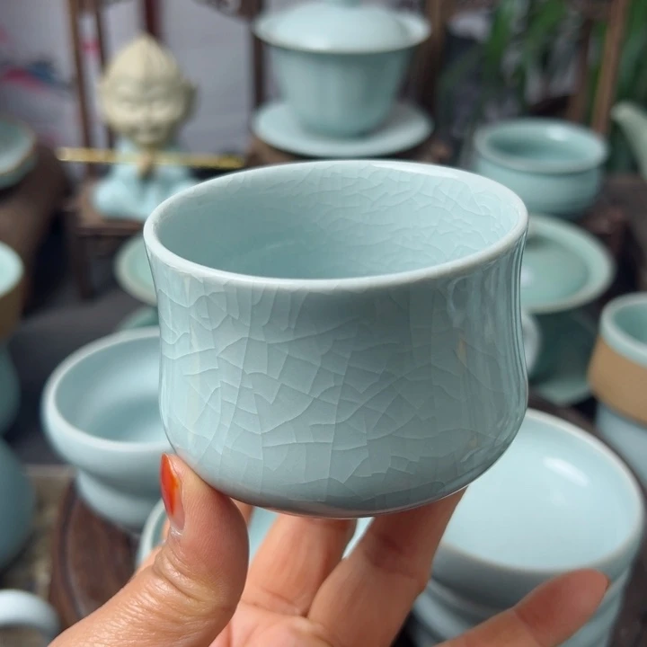 杯园*月白马蹄杯一级