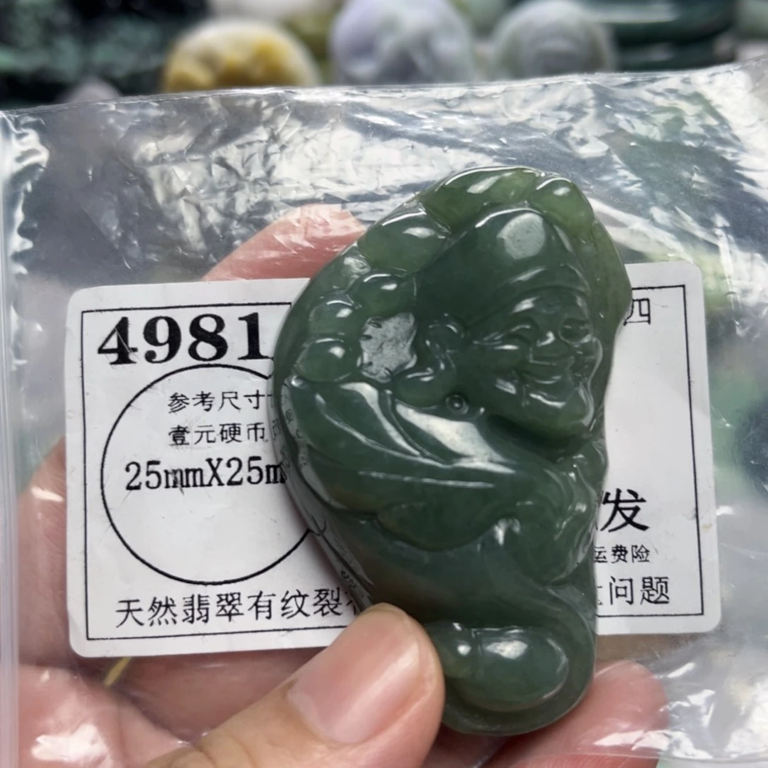 翡翠未镶嵌颈饰4981