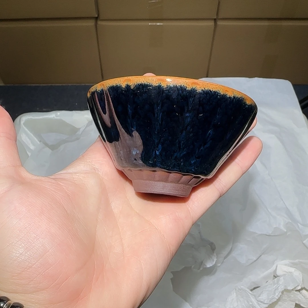 茶盏微瑕建盏，介意勿拍