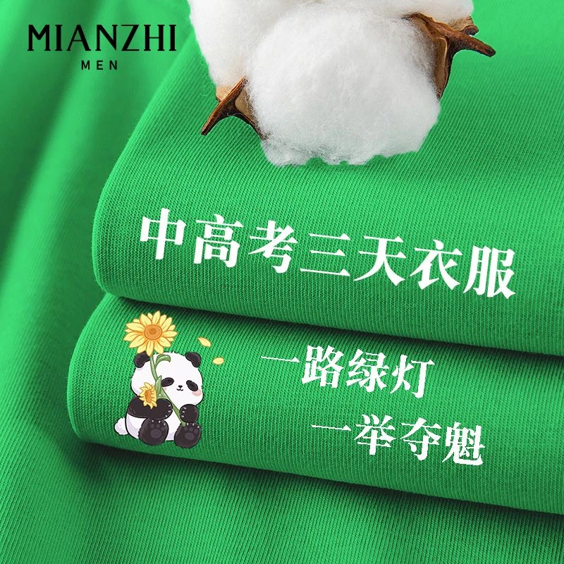 棉致中考专用短袖t恤高考一举夺魁半袖爸爸妈妈家长送考衣服班服