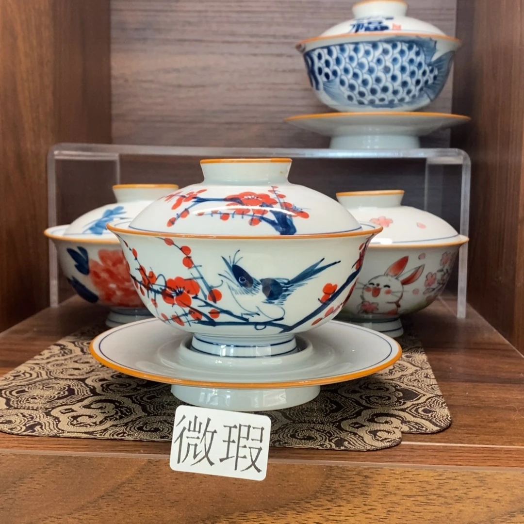 釉下彩手工绘制手工绘制