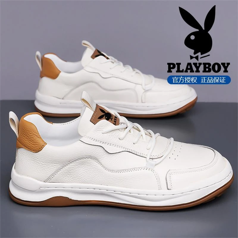 花花公子男鞋2025新款冬季爆款小白百搭板鞋男厚底防滑百搭休闲鞋