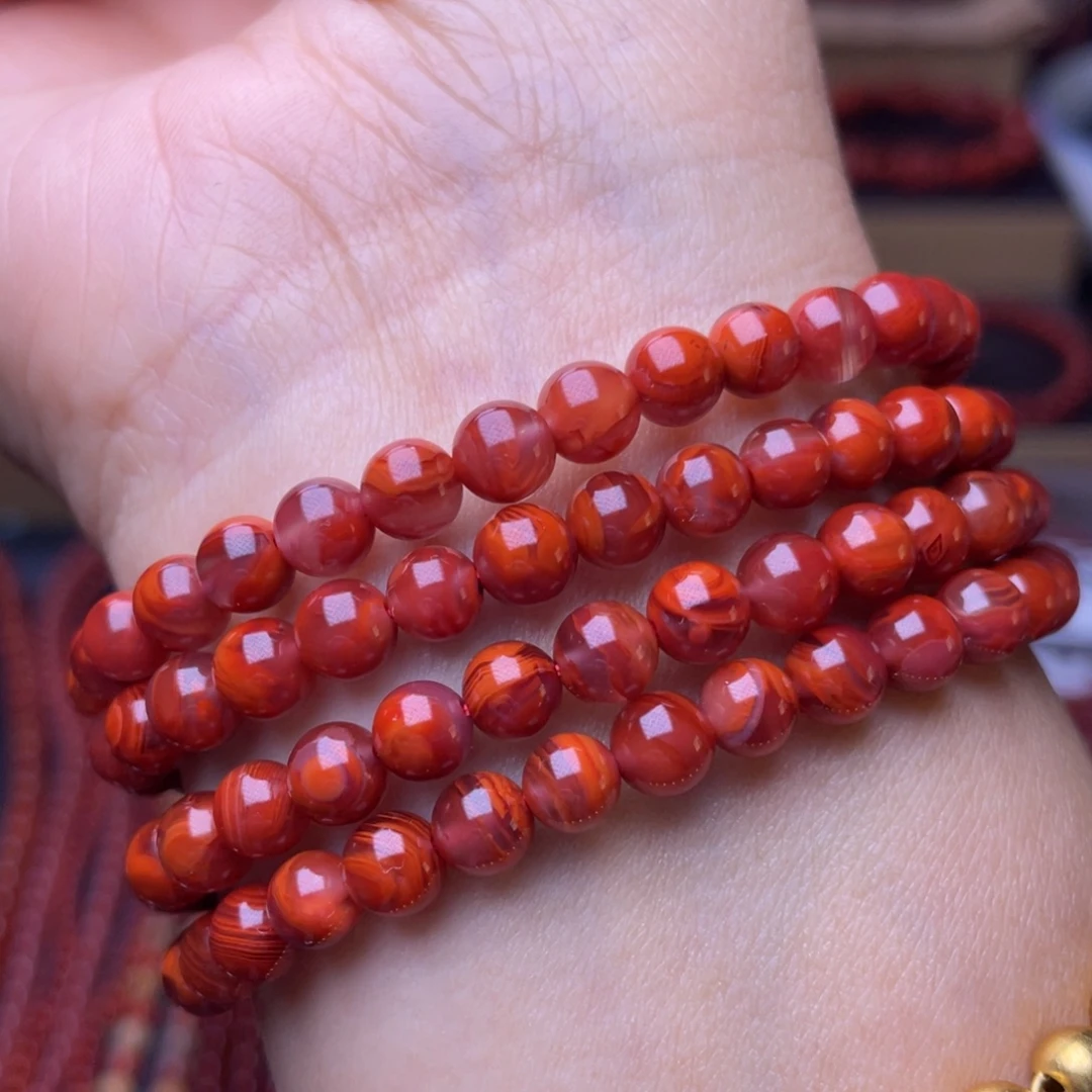 南红玛瑙未镶嵌手串
