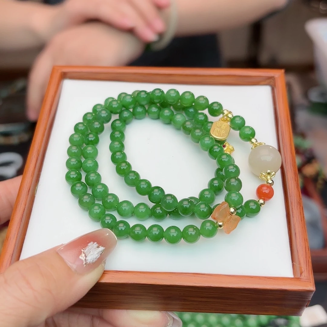 和田玉手链未镶嵌