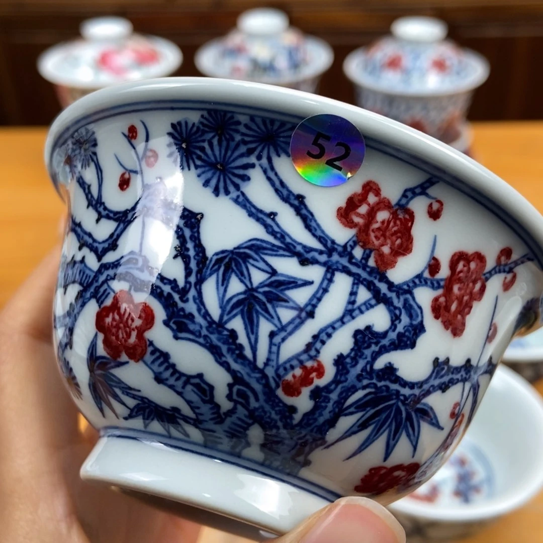 手绘现代茶具非古董