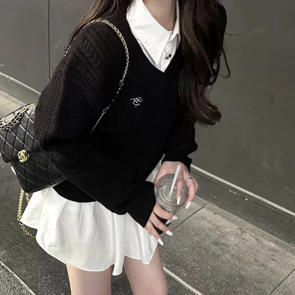 学院风新款女装秋季时尚高级感小个子早秋韩系穿搭一整套3016