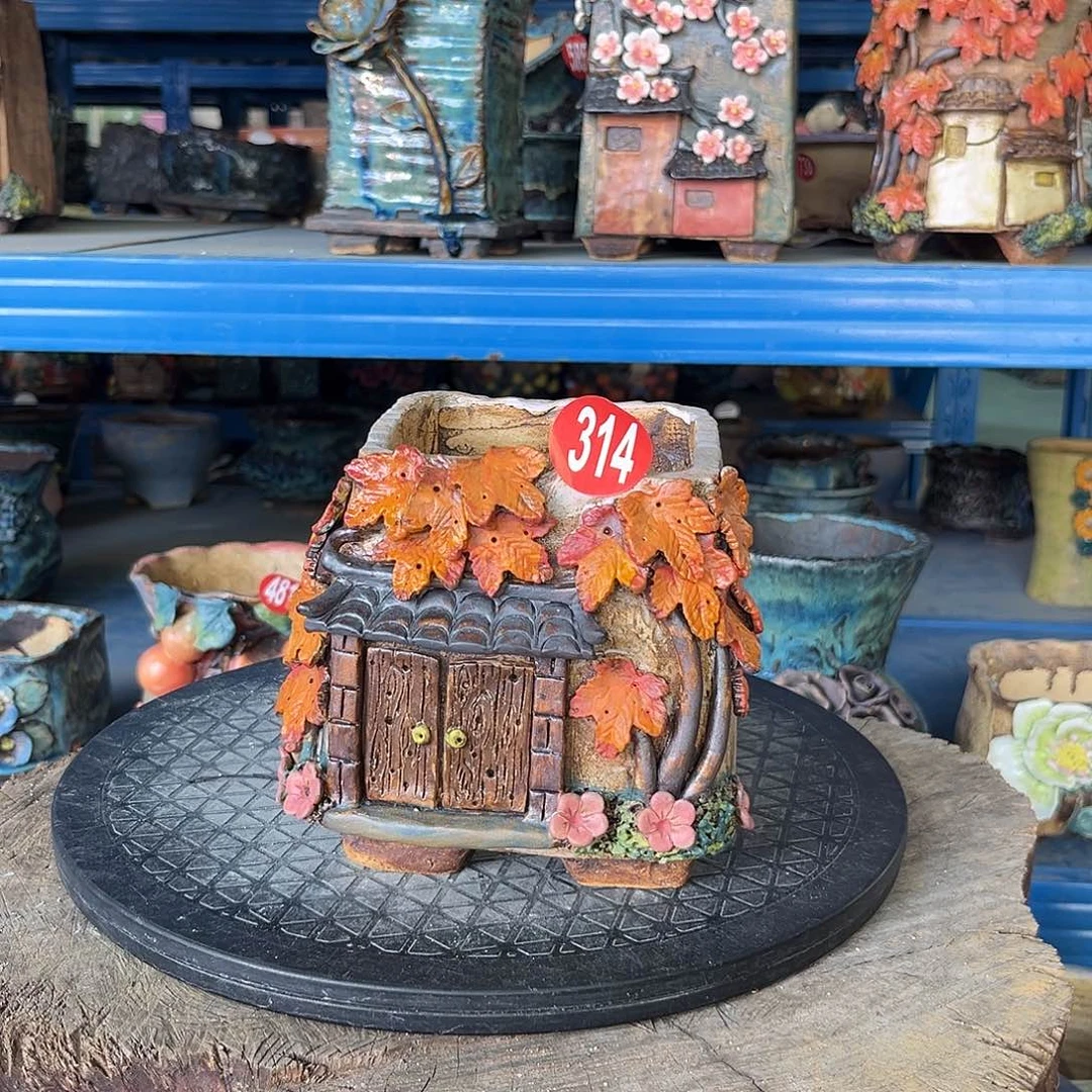 微瑕314 号陶然花器手工花盆