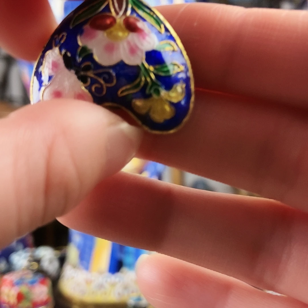 凤***天景泰蓝老吊坠一个