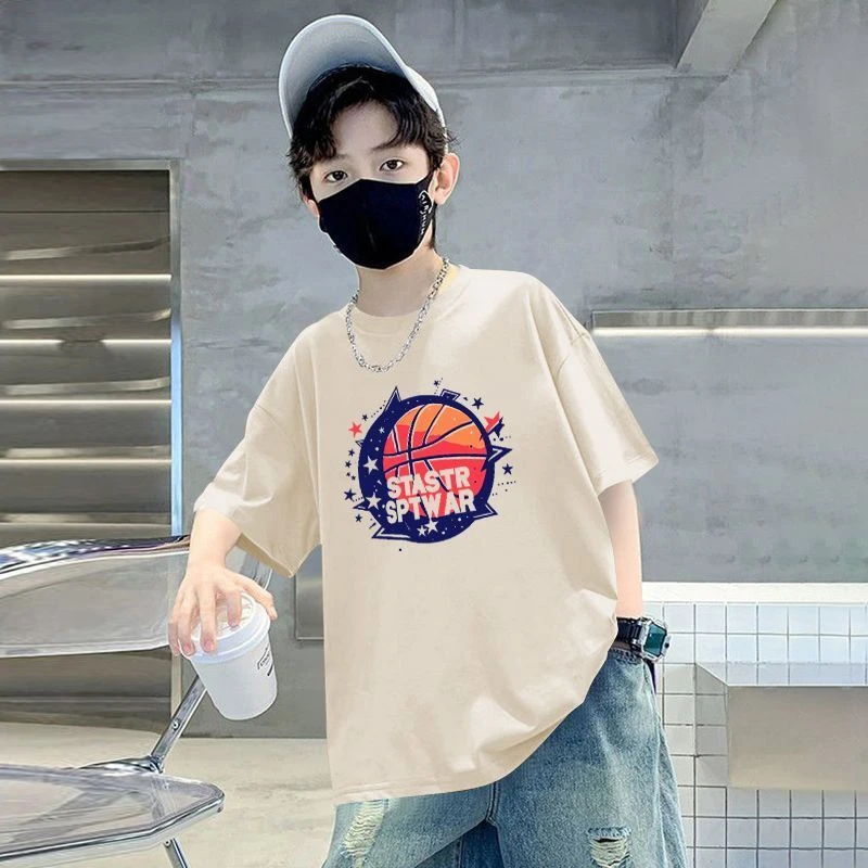 童装男童短袖t恤纯棉夏季新款儿童宝宝半袖上衣中大童