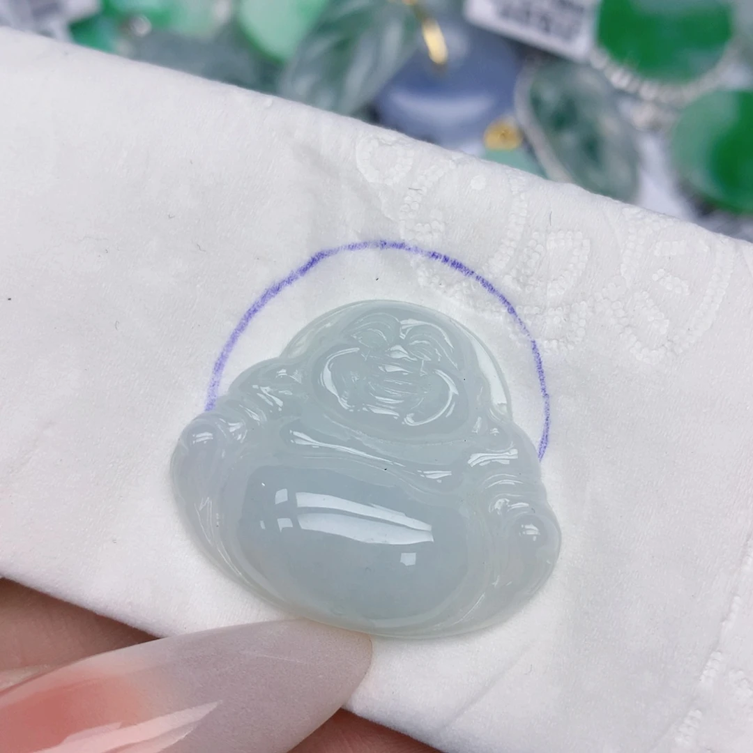 翡翠未镶嵌颈饰天然缅甸翡翠a货百元以上9元证书费自理