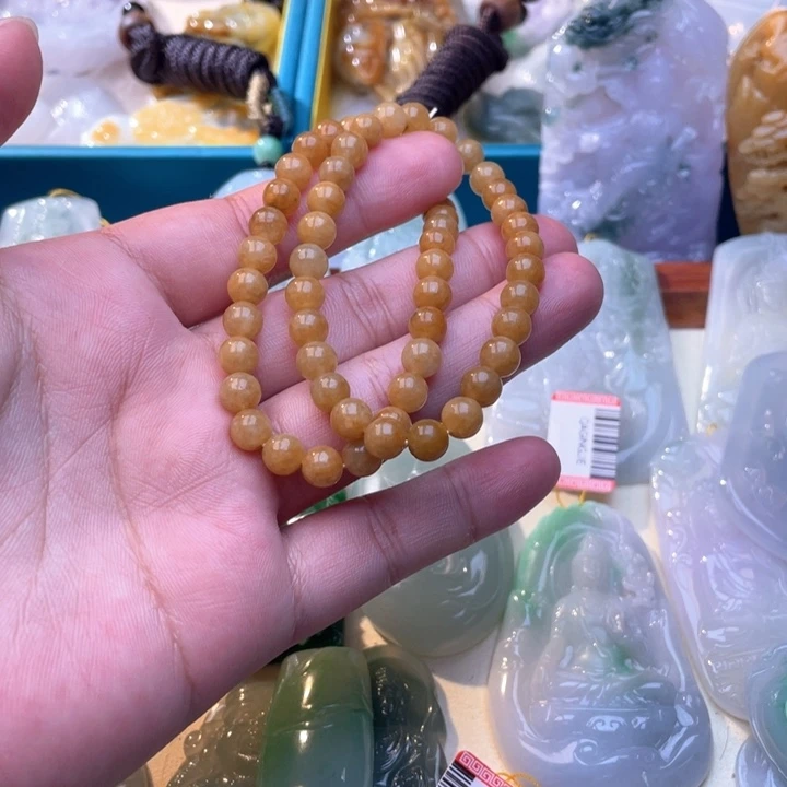 翡翠未镶嵌颈饰手串