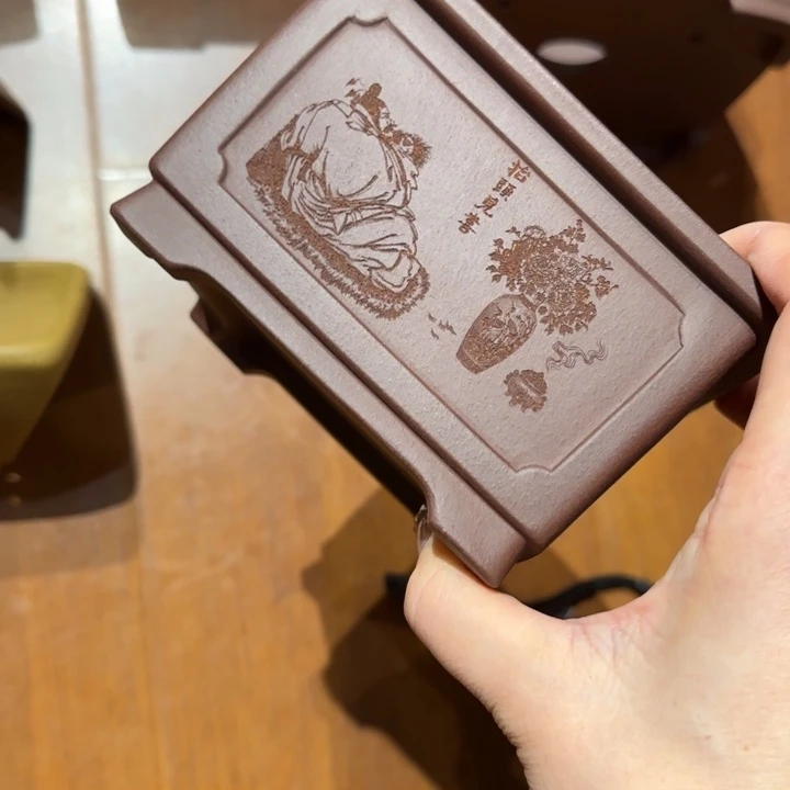 金***业紫砂花盆半手工制作