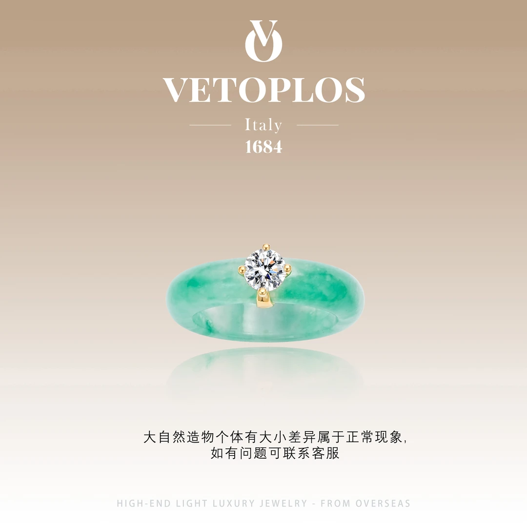 925银莫桑石戒指 【万千春景】Vetoplos秋上新国风传统戒指F2460