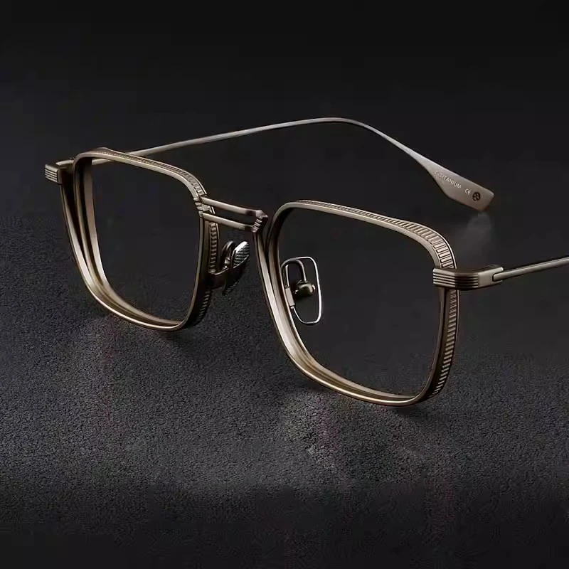 纯钛眼镜框近视眼镜男款可配度数方框日系复古方框设计师款镜架女