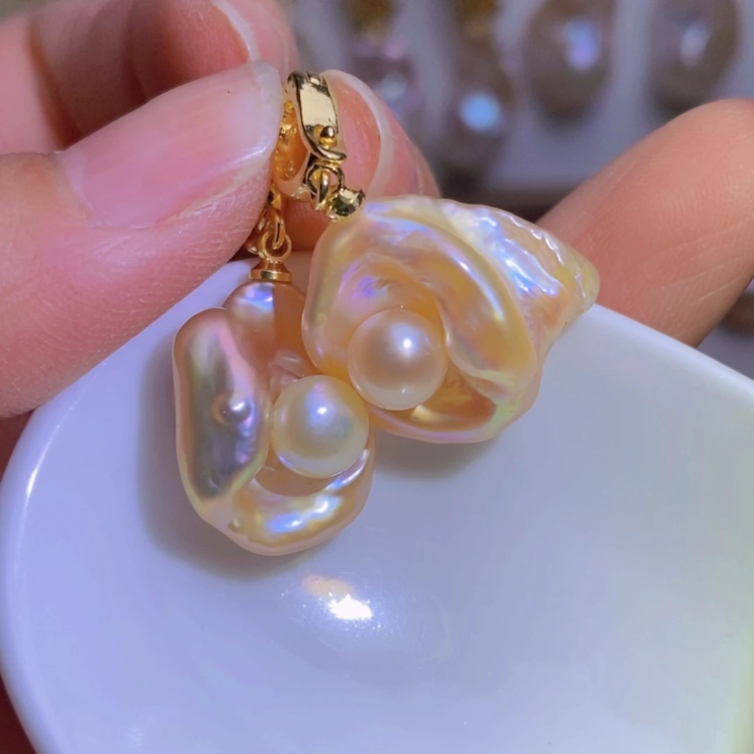 合金淡水珍珠天然淡水珍珠