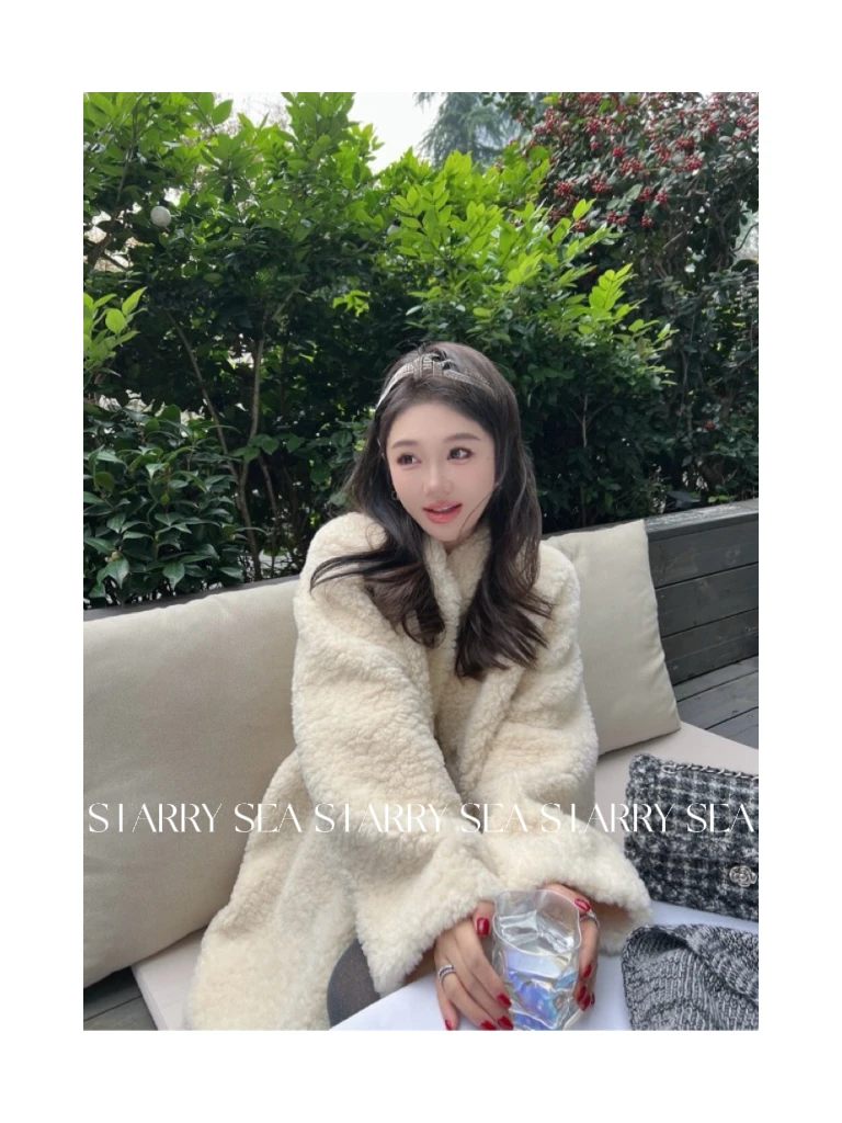 PP 福利【慵懒感】不臃肿中长款冬季精致高级感毛毛外套#PP0101SY