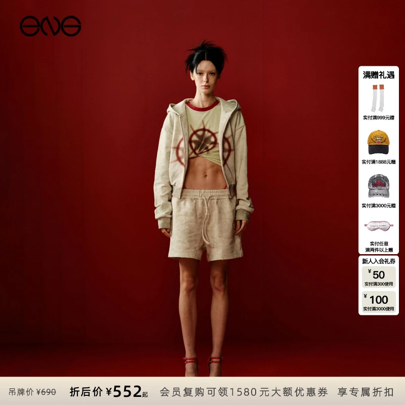 【ENG】Anomalies Department 磨破做旧印花拉链套装 2025新款