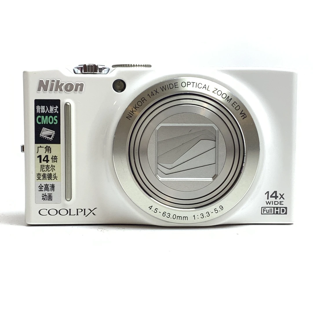 95新 Nikon/尼康 s8200奶白色1400万14倍变焦