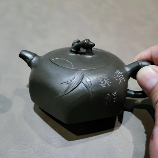 紫砂茶杯国大师储集泉女儿全手