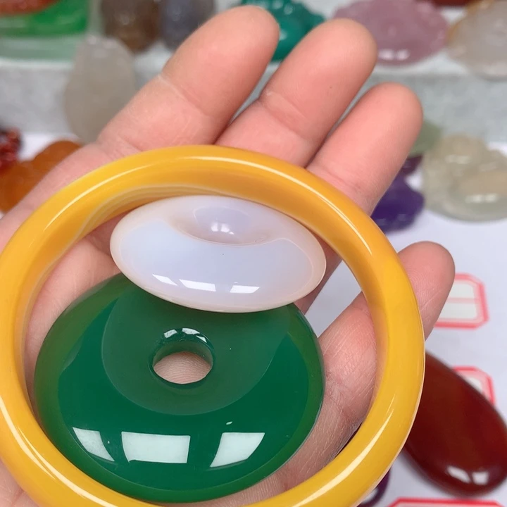 玛瑙/玉髓颈饰未镶嵌❤️****