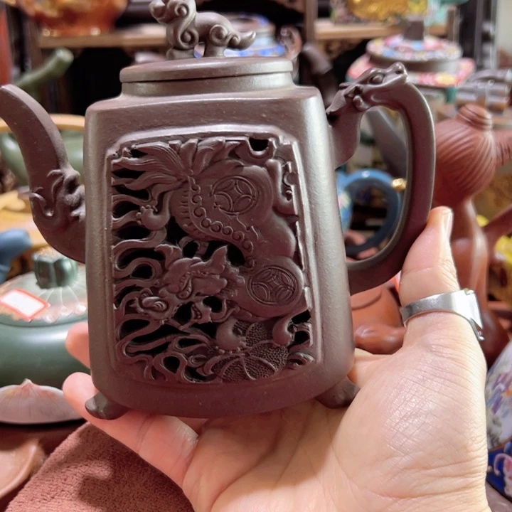 茶壶紫砂紫砂壶收藏起来了！