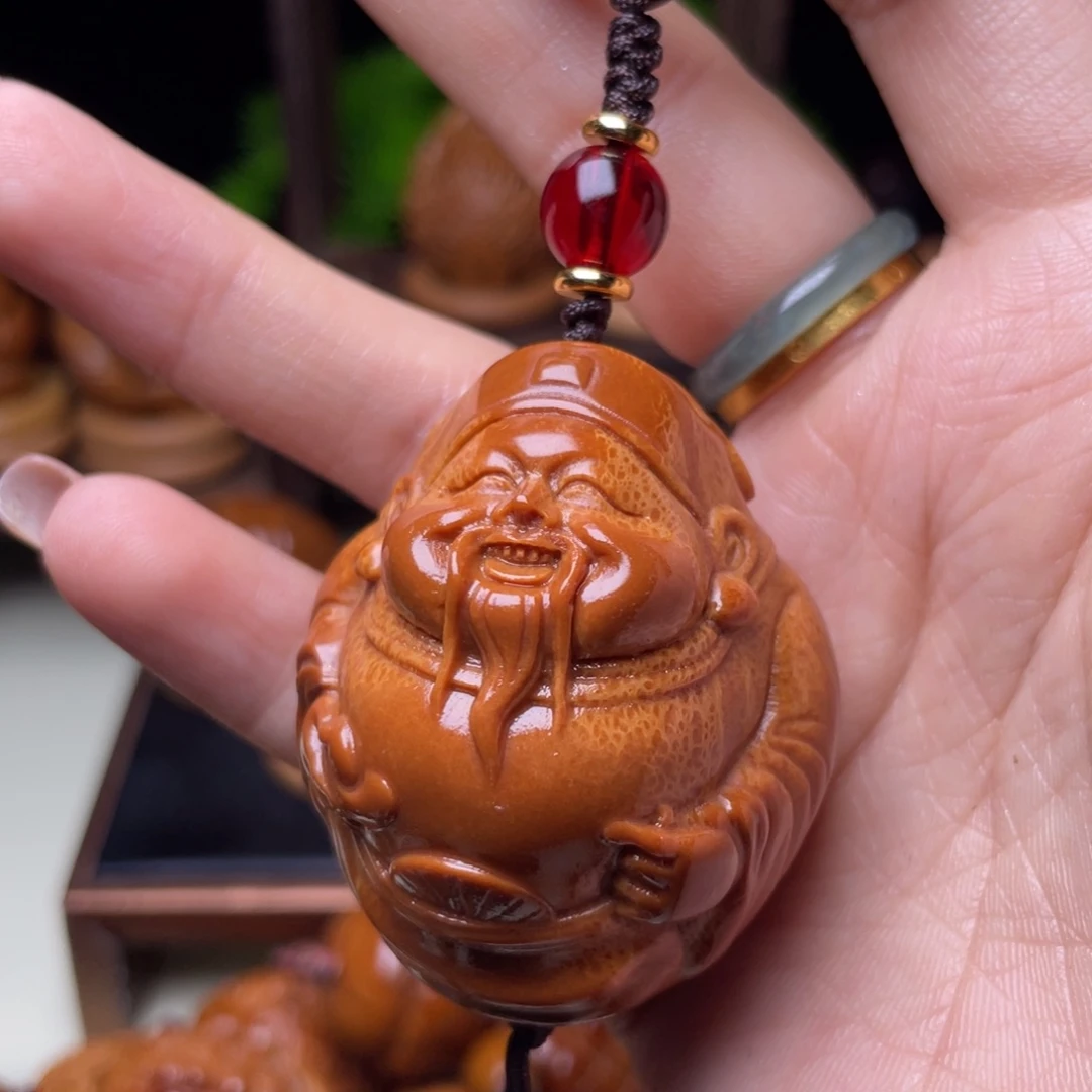 吊坠橄榄核财神指环3.7