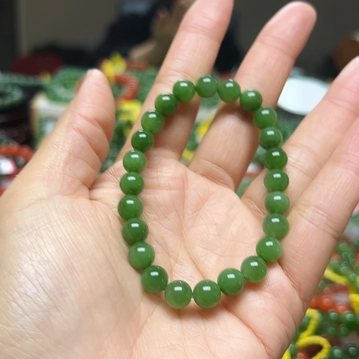 和田玉（碧玉）未镶嵌手链