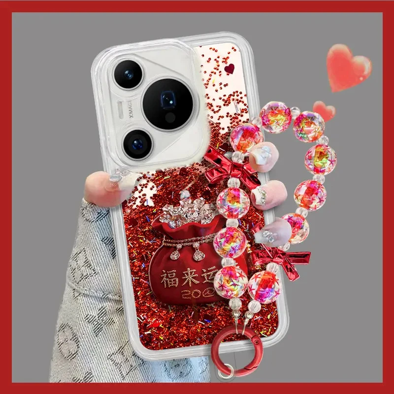 福来运转适用华为pura80pro流沙壳pura80全包80pro 手机壳