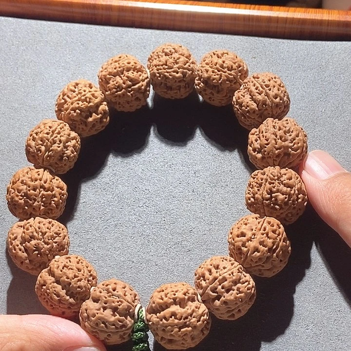 金刚菩提吊坠粗筋双龙梅花21mm