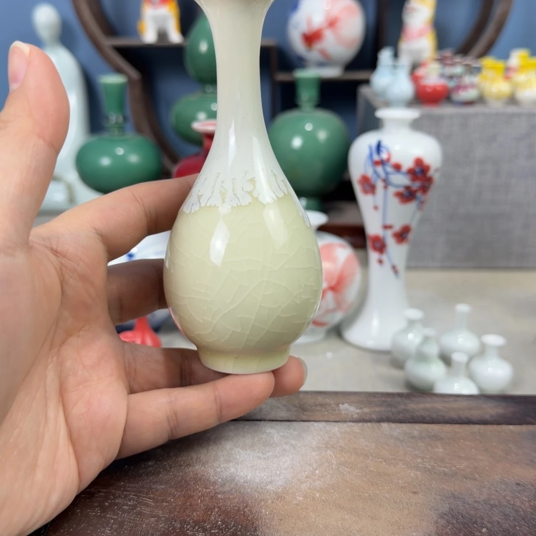 陶瓷手工小花器摆件