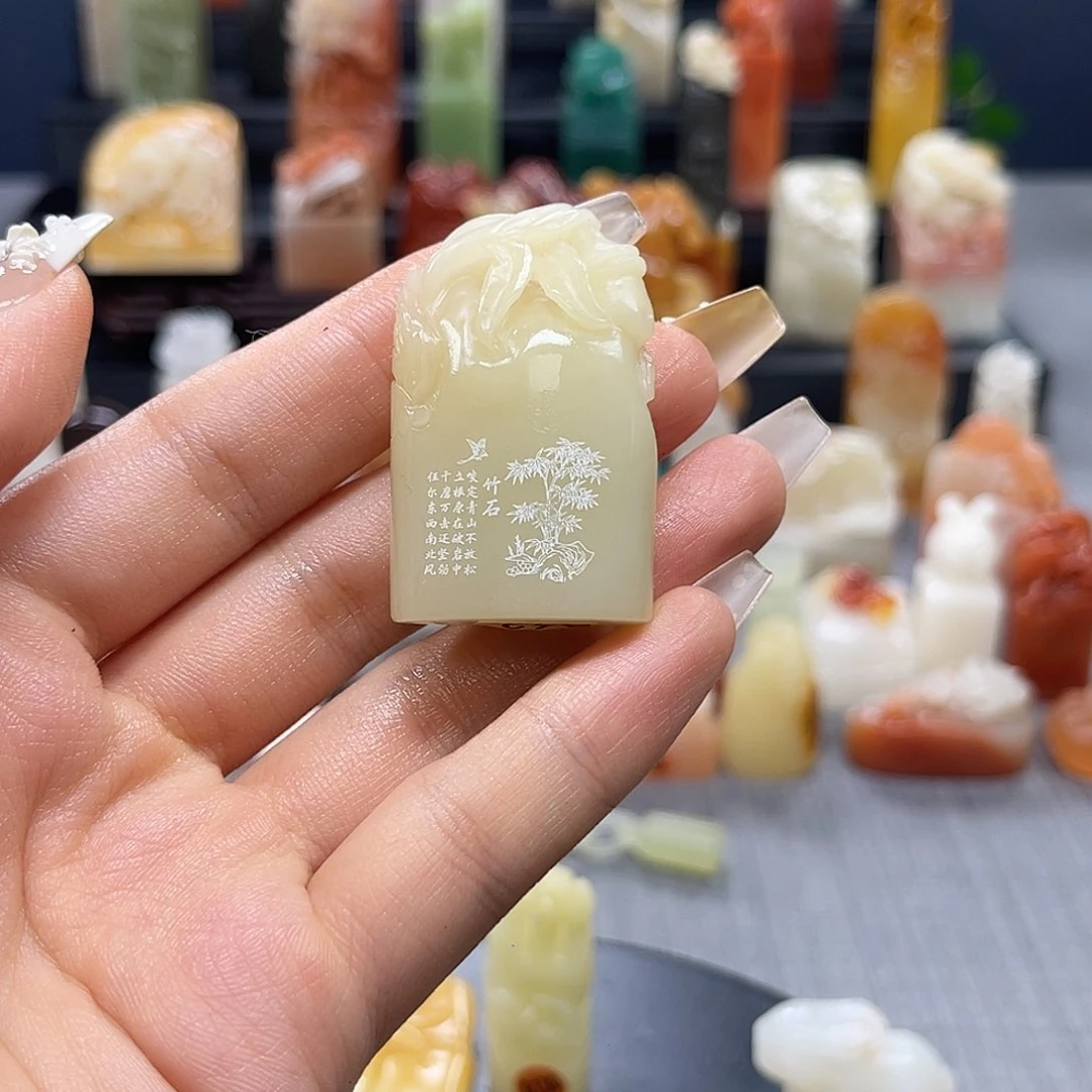 寿山石印石弱**千包邮包刻6140