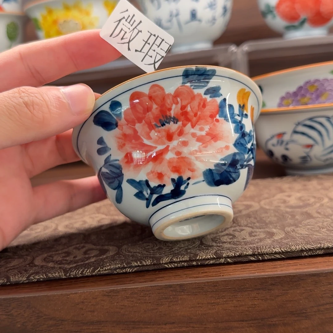 微瑕釉下彩纯手绘