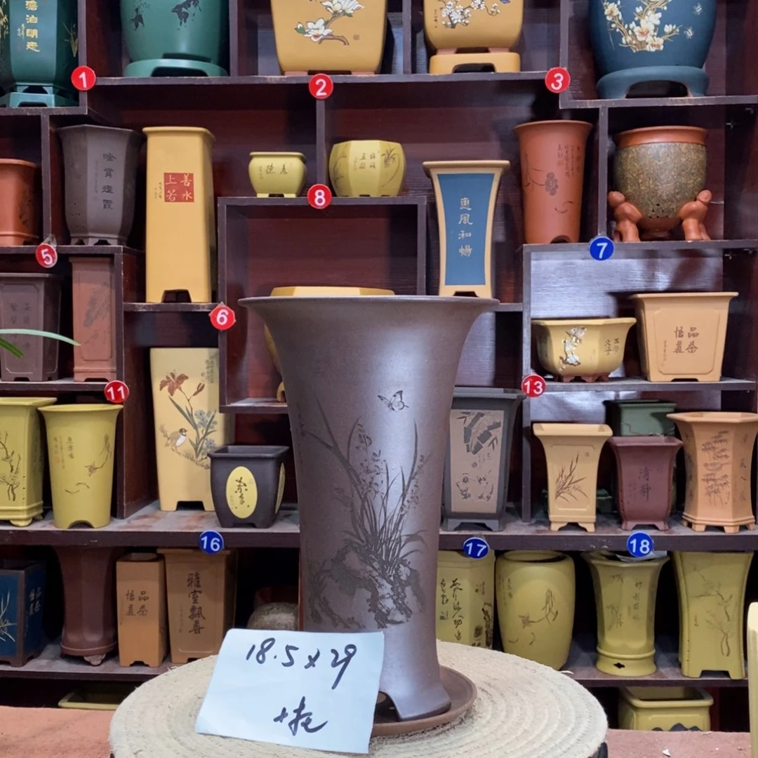 紫砂花盆紫砂花盆