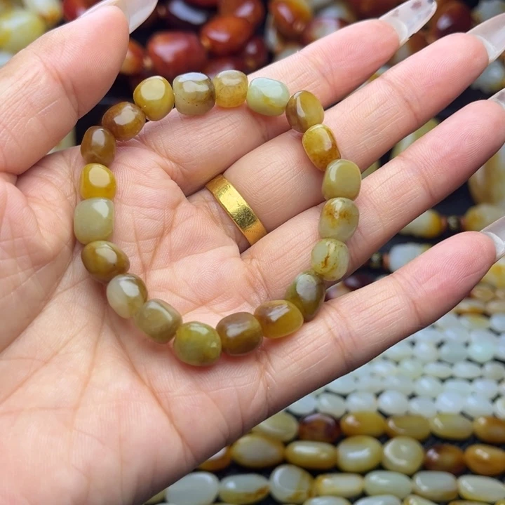 和田玉未镶嵌手链