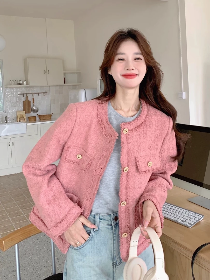 【品牌撤柜款】春秋气质减龄时尚小香外套A3004