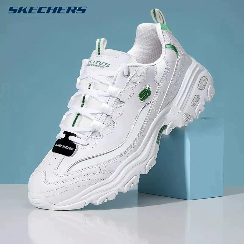 SKECHERS/斯凯奇斯凯奇男士熊猫白色运动鞋老爹鞋夏季新款52676