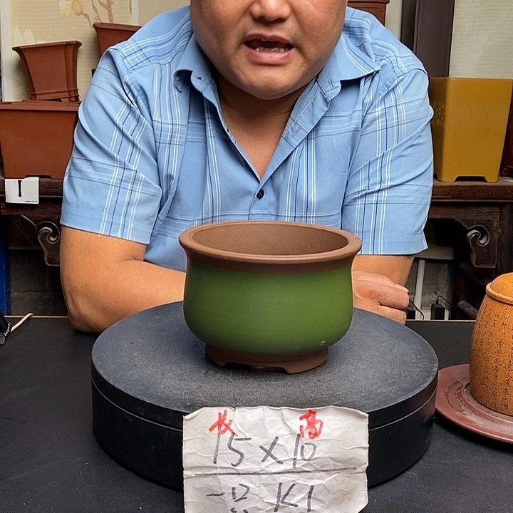紫砂花盆货号一只KK1