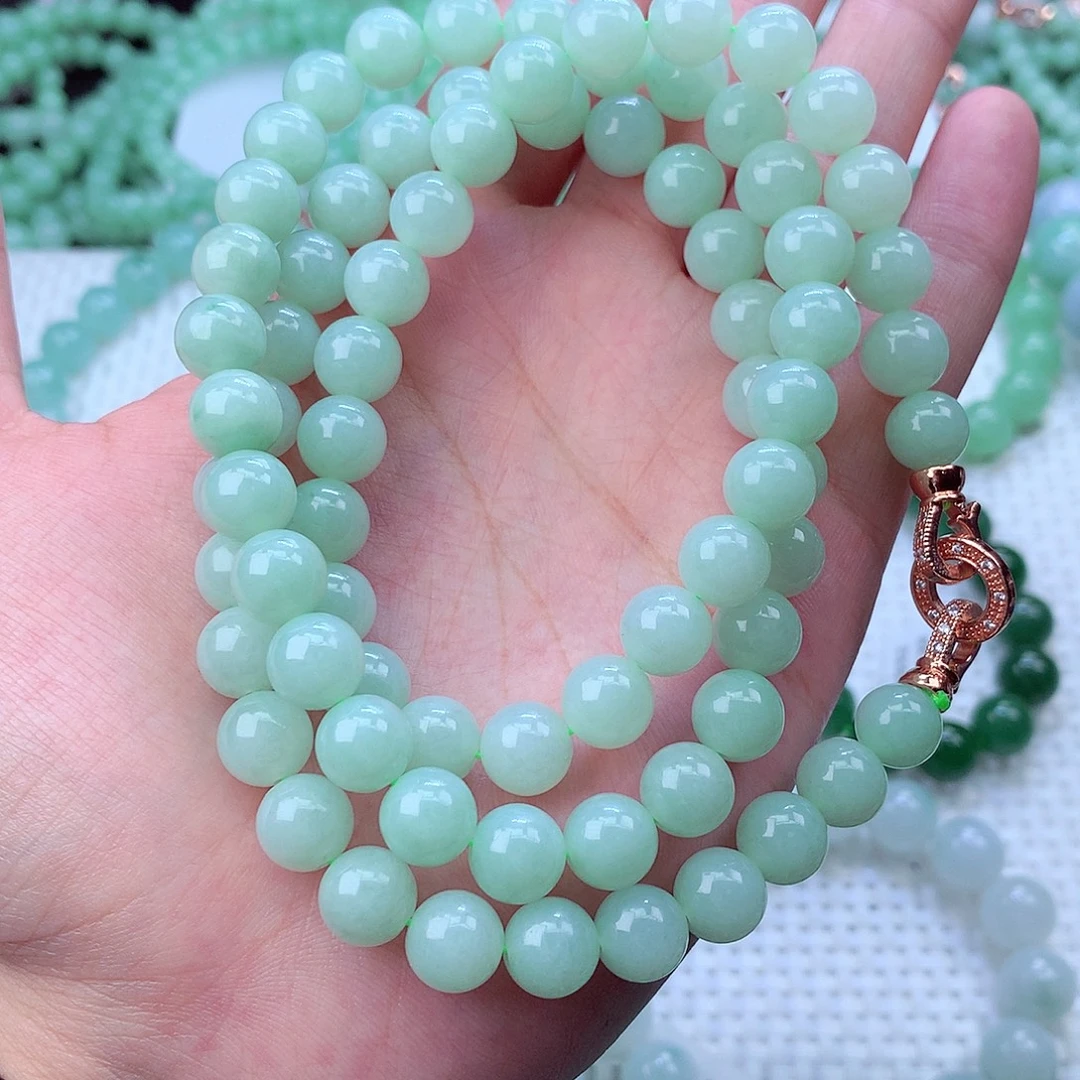 翡翠未镶嵌毛衣链