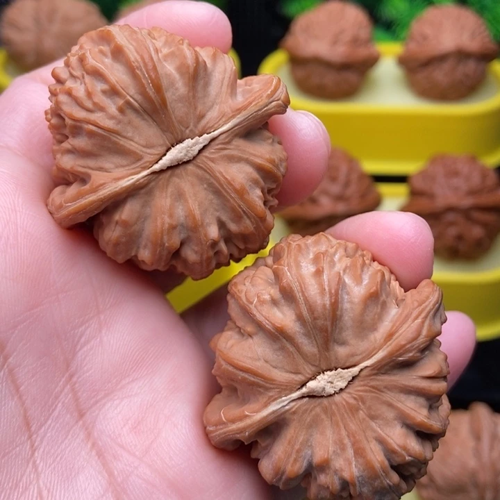 吊坠文玩核桃白狮子42全品