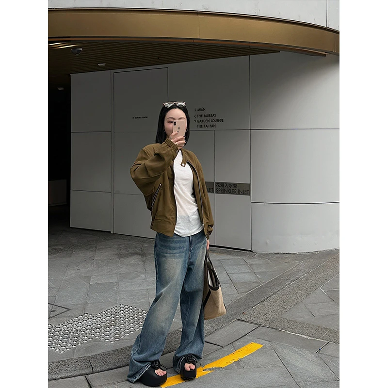 REREK设计师品牌 复古茧型女显瘦牛仔裤 DSC买手店 R24B0420213