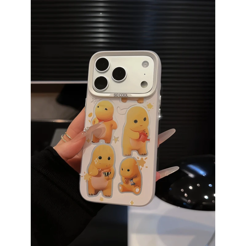 奶龙适用苹果17pro手机壳16pm彩银华为p80荣耀oppo小米17防摔vivo