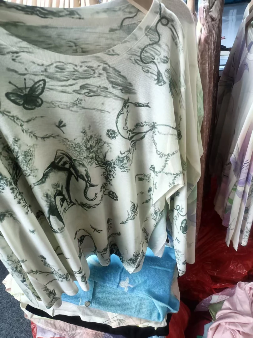 600到700时尚T恤印花透气宽松型吸汗常规蓝色运动防晒圆领