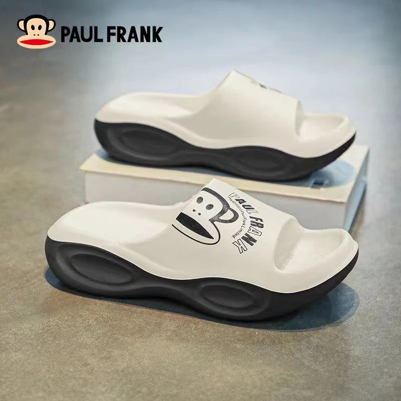 情侣款休闲拖鞋透气舒适厚底防滑时尚外穿居家卡通浴室大嘴猴拖鞋