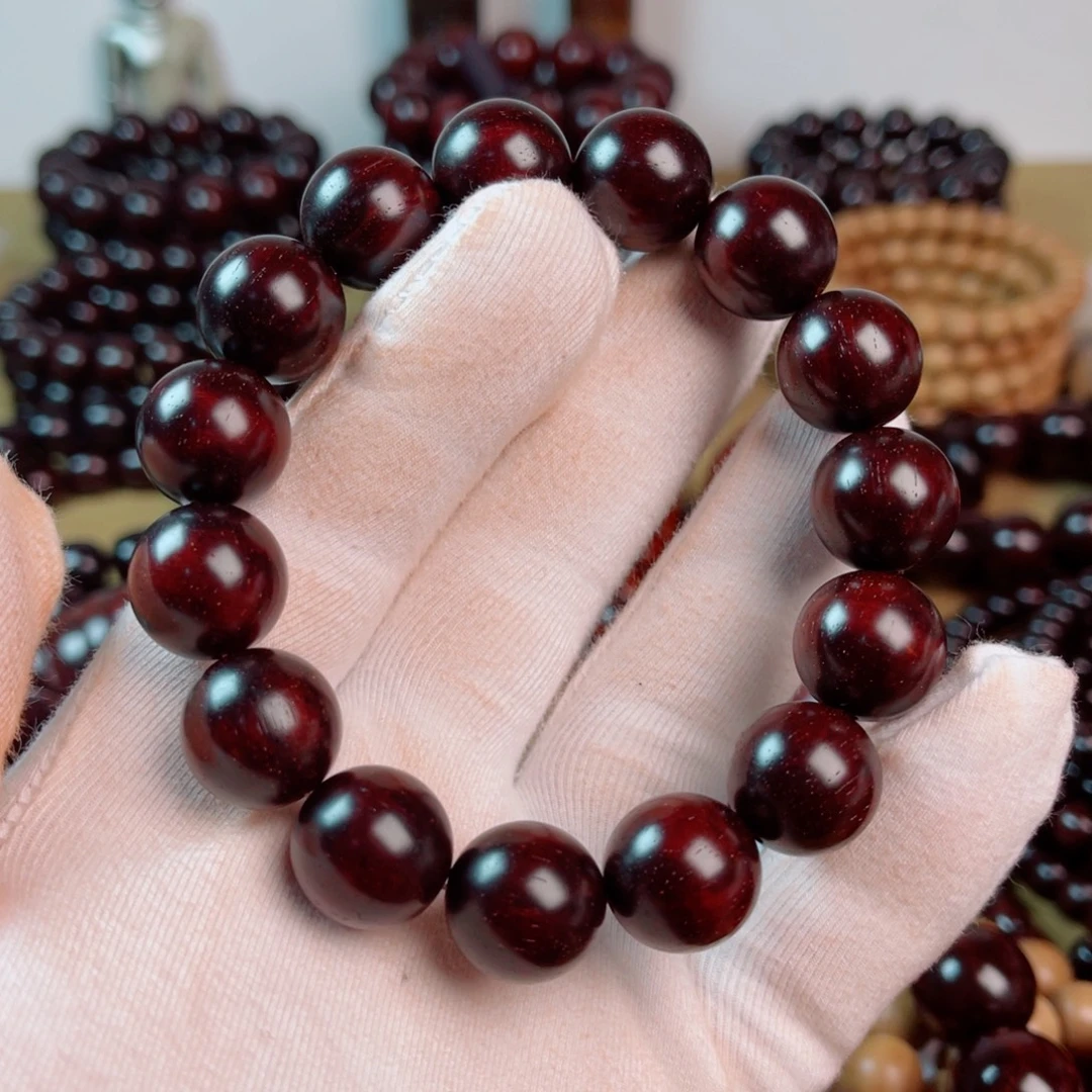 手串/手链小叶紫檀1.5高油密龙鳞金星