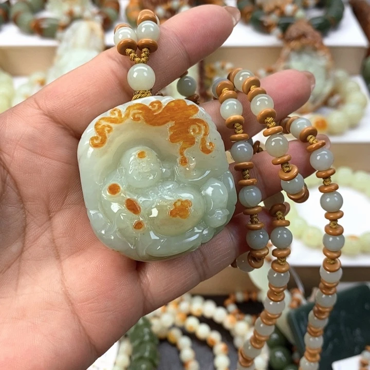 【闪购商品】透闪石质玉挂件未镶嵌大*大