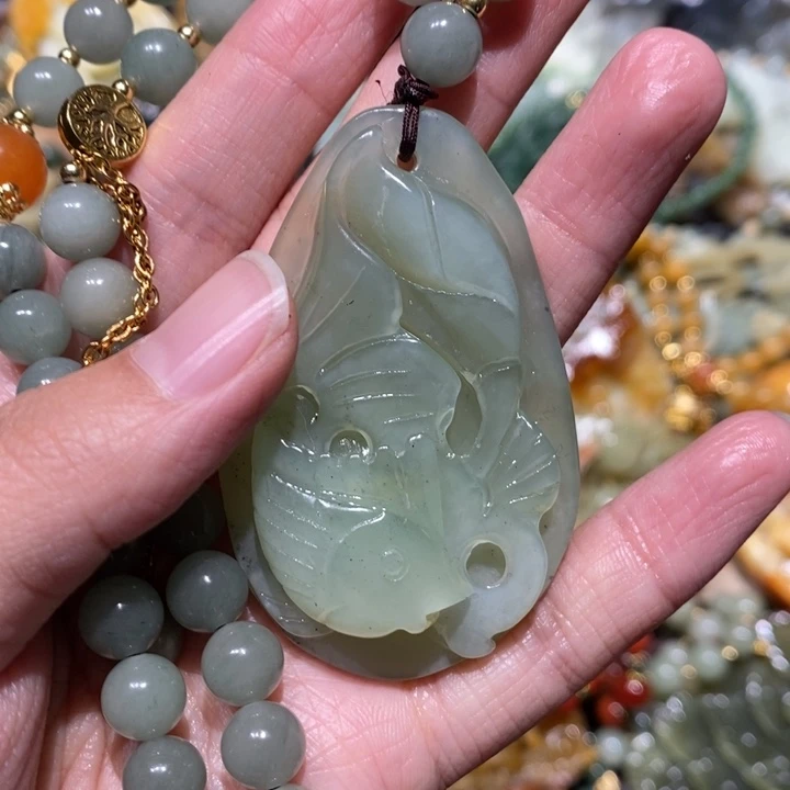 岫玉毛衣链未镶嵌