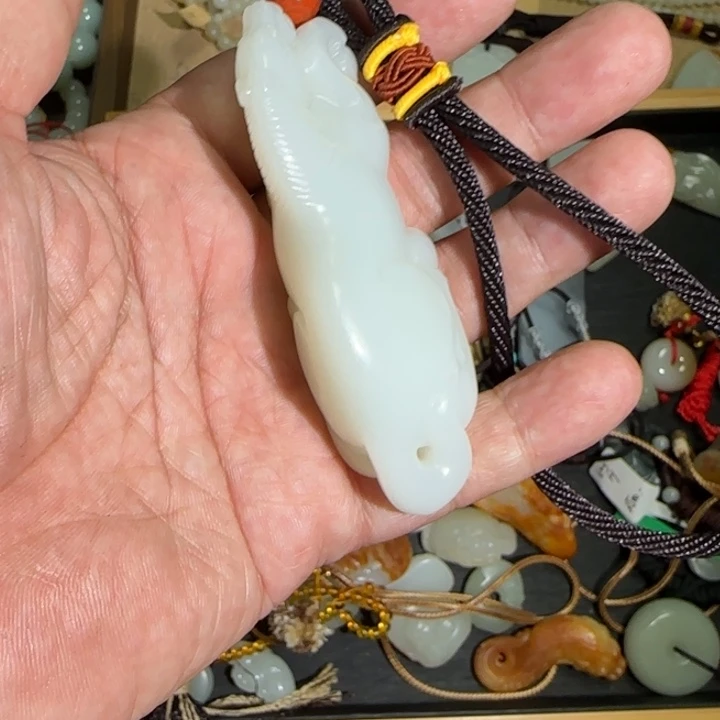 游***墘和田玉未镶嵌把件