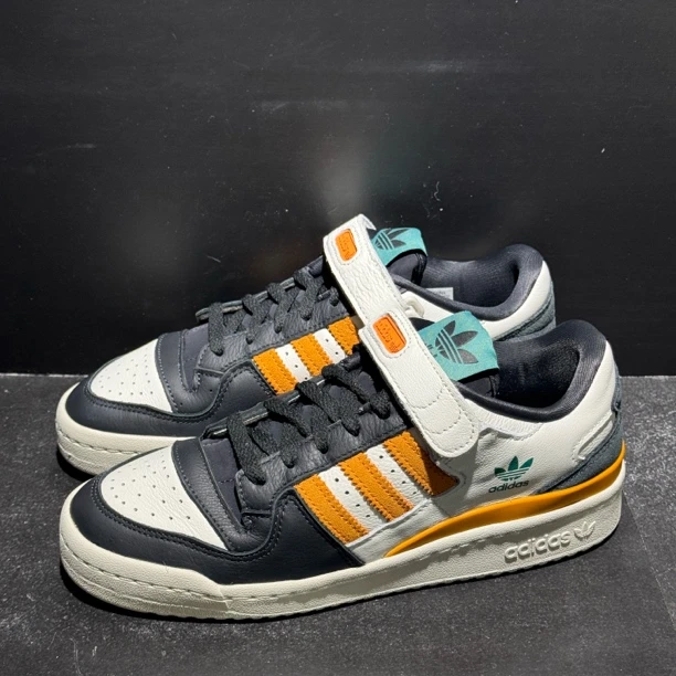 40码245内长｜正品（二手）阿迪达斯三叶草adidasFORUM 84 白橙 板鞋